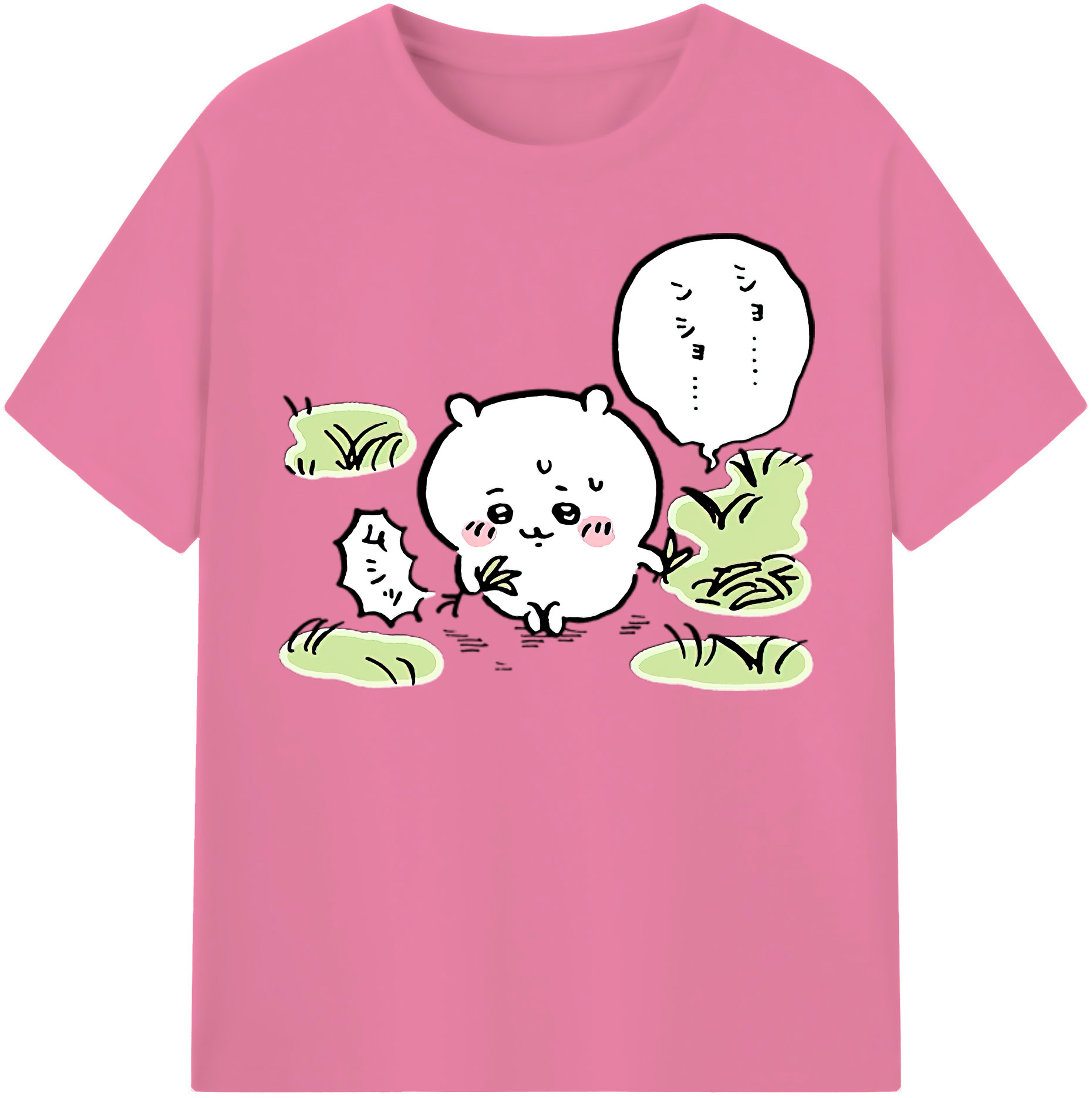 （画像用） ちいかわ ちいかわ Chii-kawa chiikawa 綿100％半袖Tシャツ（フロントプリント）